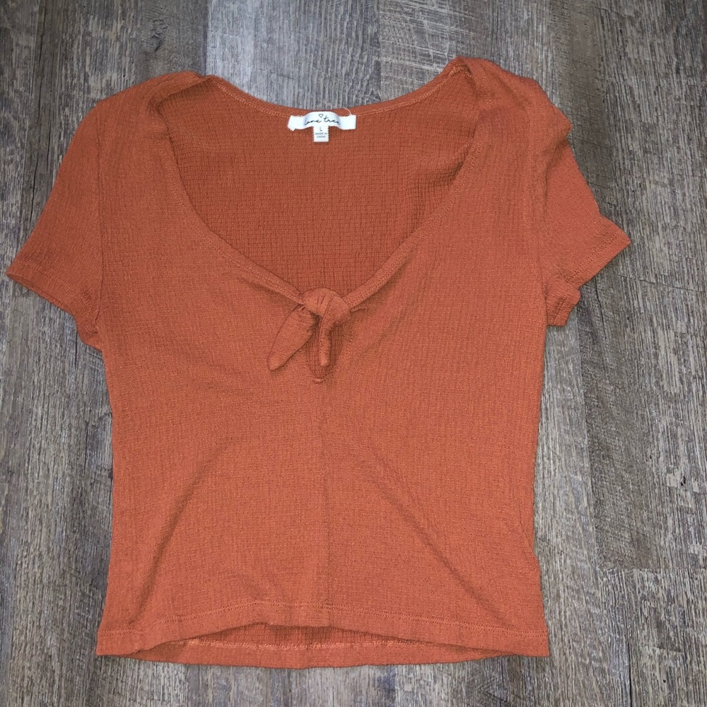 ☆ orange crop top ☆